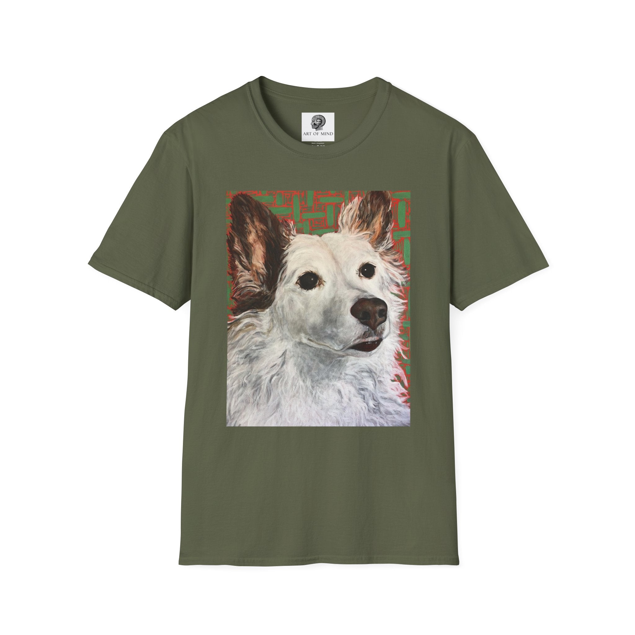 White Dog Portrait - T-Shirt