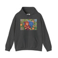 Vintage Girl with Umbrella Graphic Sweatshirt - Kids' Rainy Day Illustration Hoodie