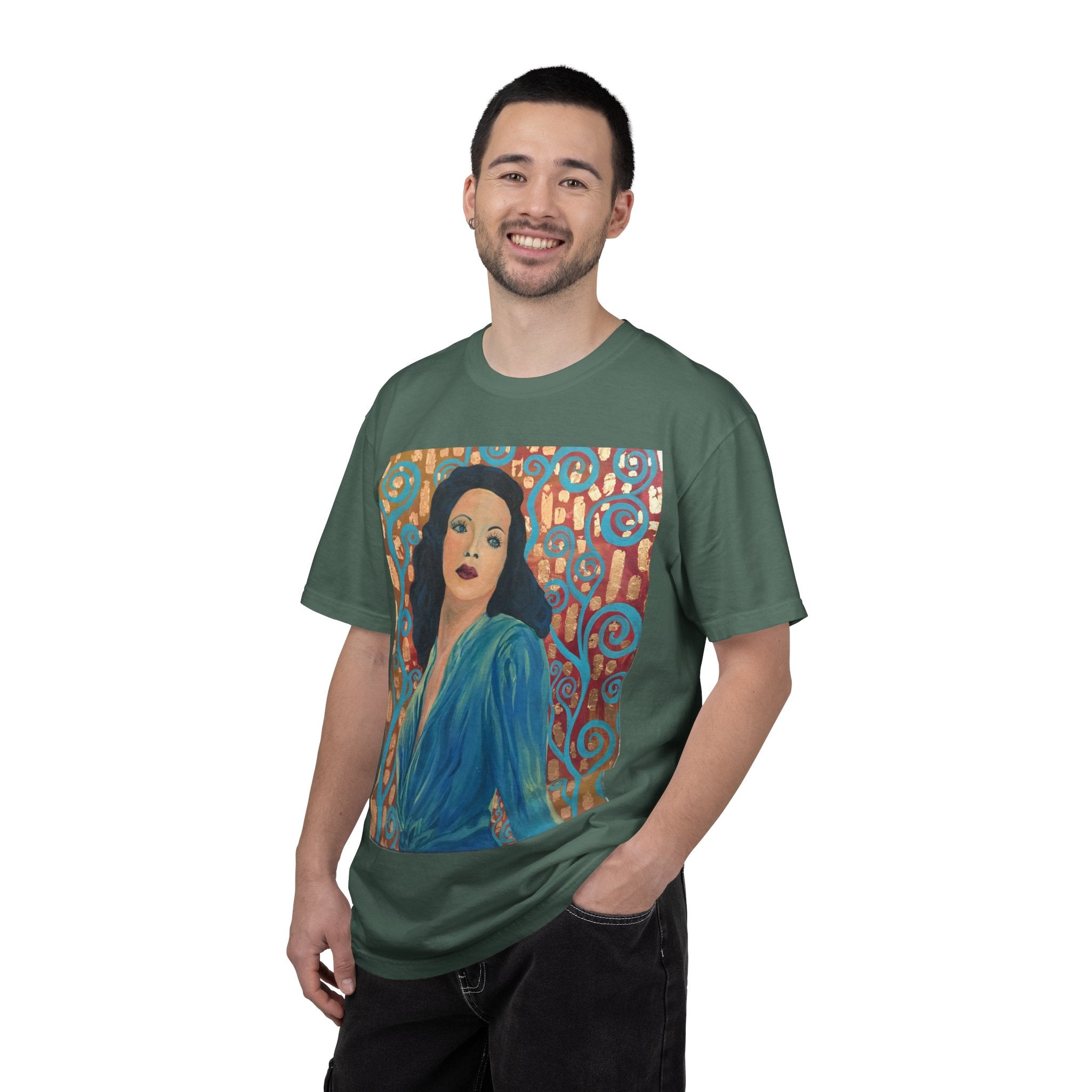 Gene Tierney Painted Portrait T-Shirt — Vintage Hollywood Art Tee