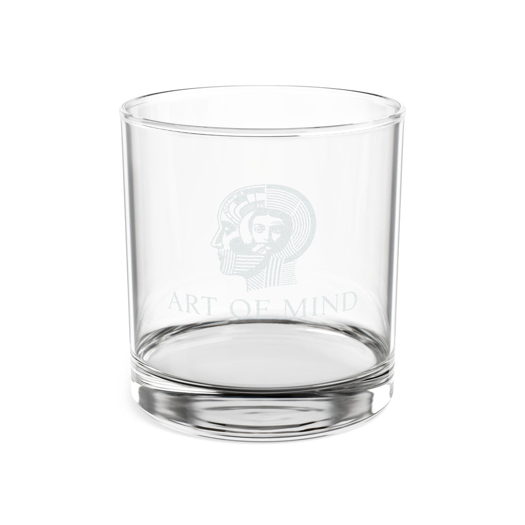 Art of Mind - Engraved Whiskey Glass 10.5oz — 'Art of Mind' Skull Design