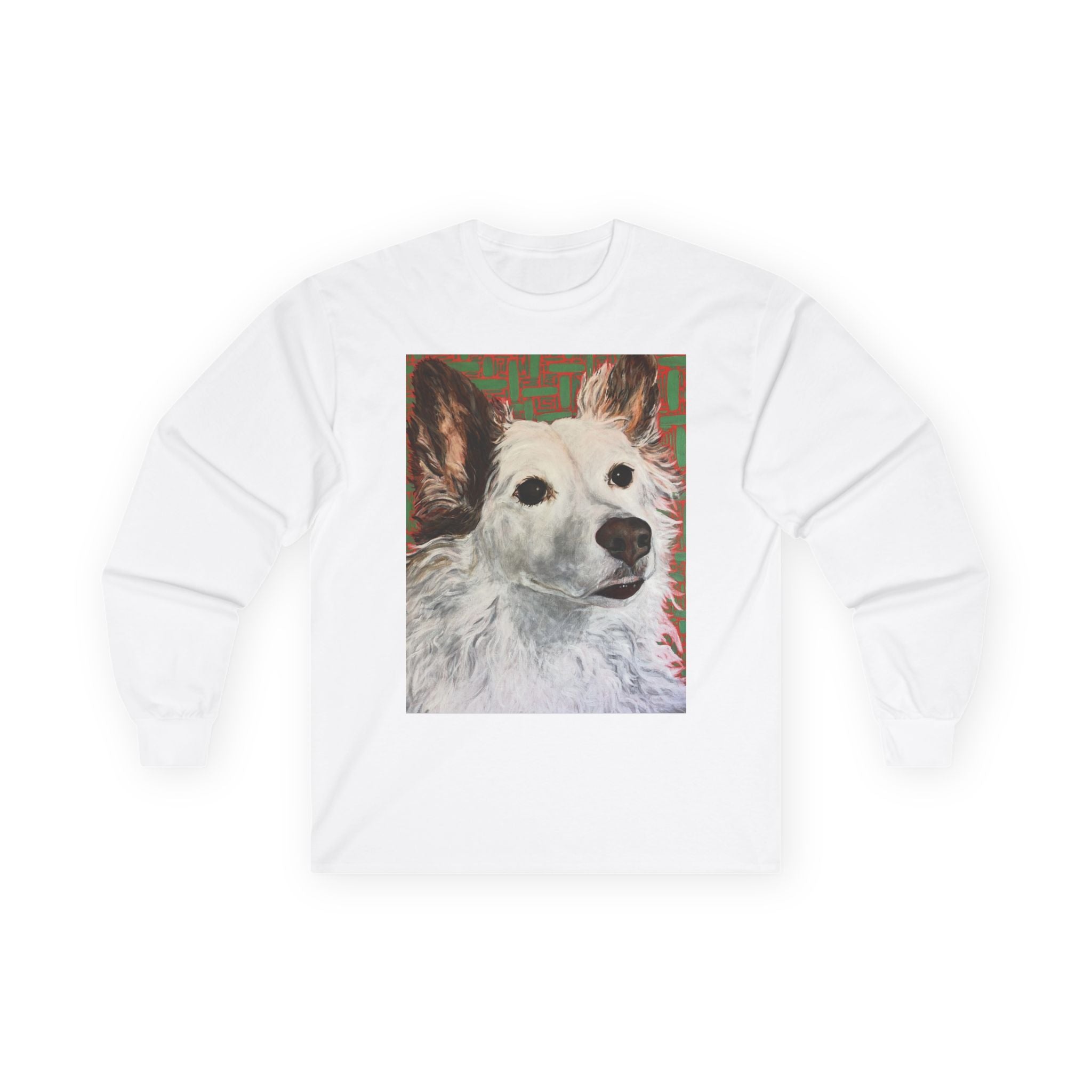 White Dog Portrait - Long Sleeve Tee