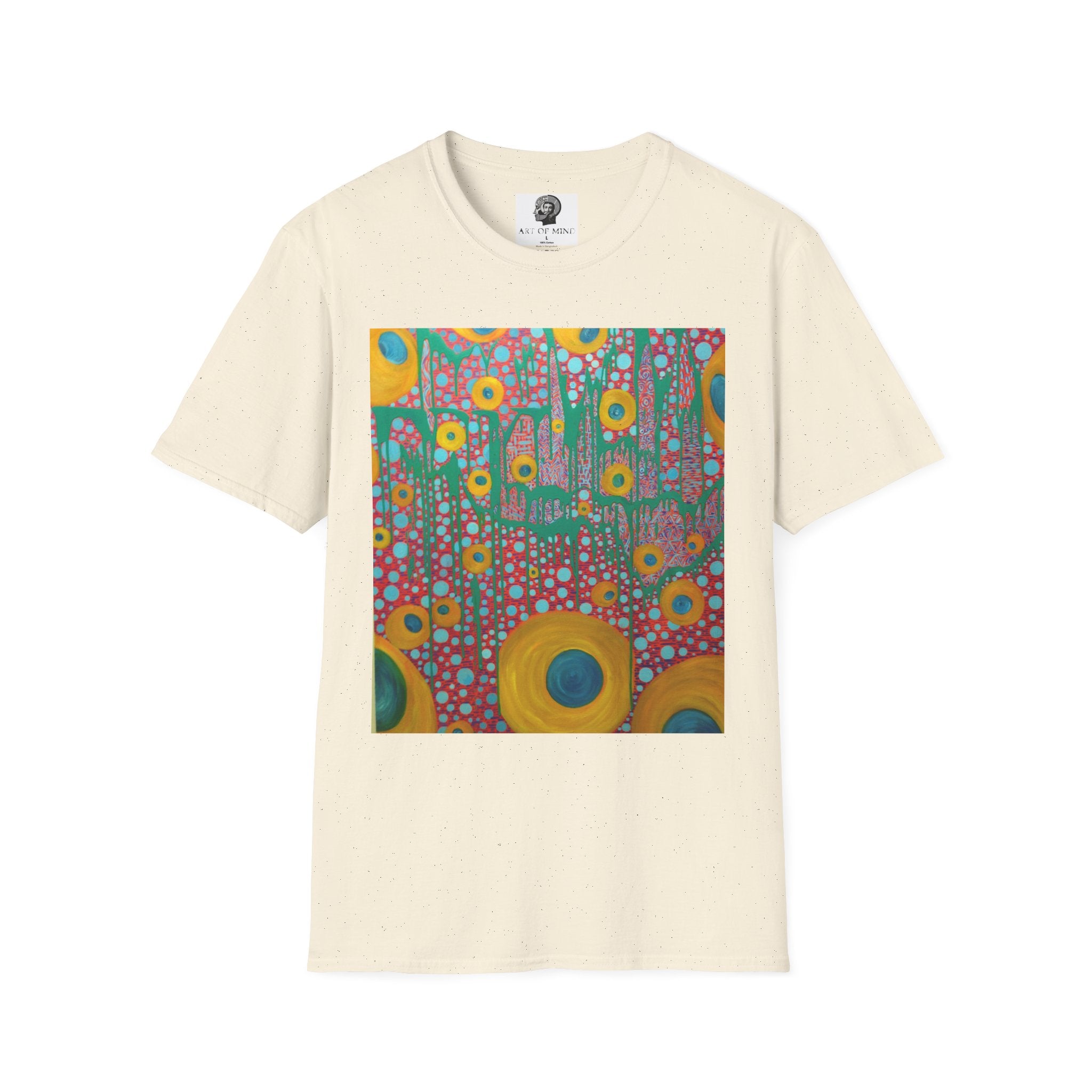 Circumpunct - Floral Sunburst Art T-Shirt — Colorful Abstract Flower Garden Tee