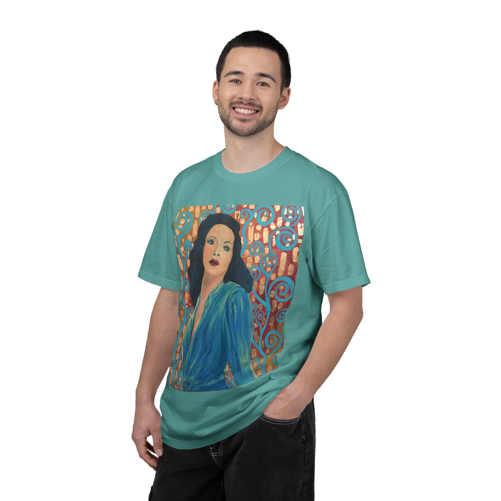 Gene Tierney Painted Portrait T-Shirt — Vintage Hollywood Art Tee