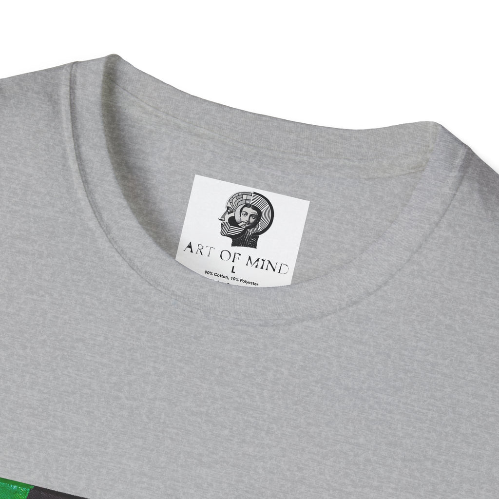 Bad Brains - Abstract Green Portrait T-Shirt — Surreal Layered Faces Art Tee