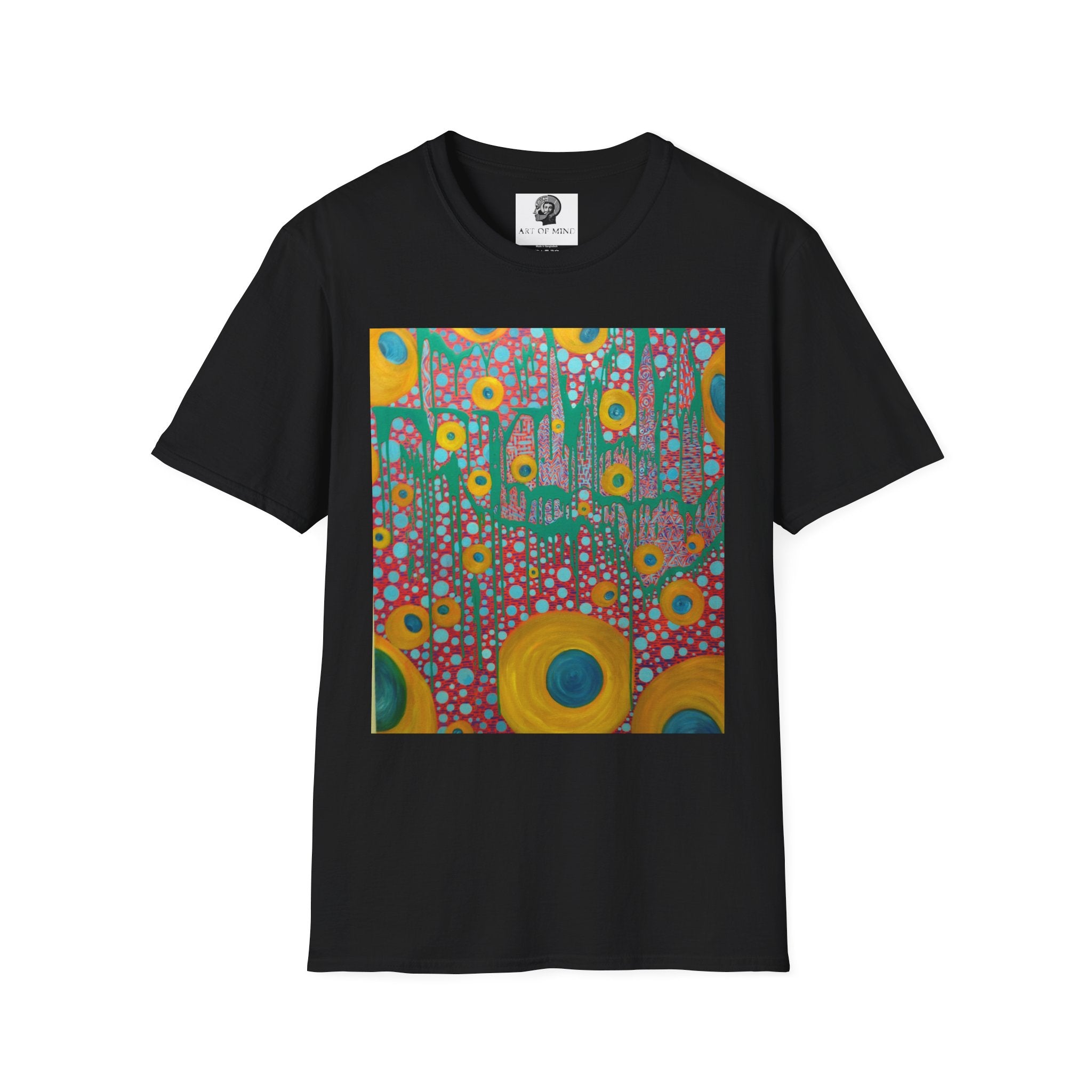 Circumpunct - Floral Sunburst Art T-Shirt — Colorful Abstract Flower Garden Tee