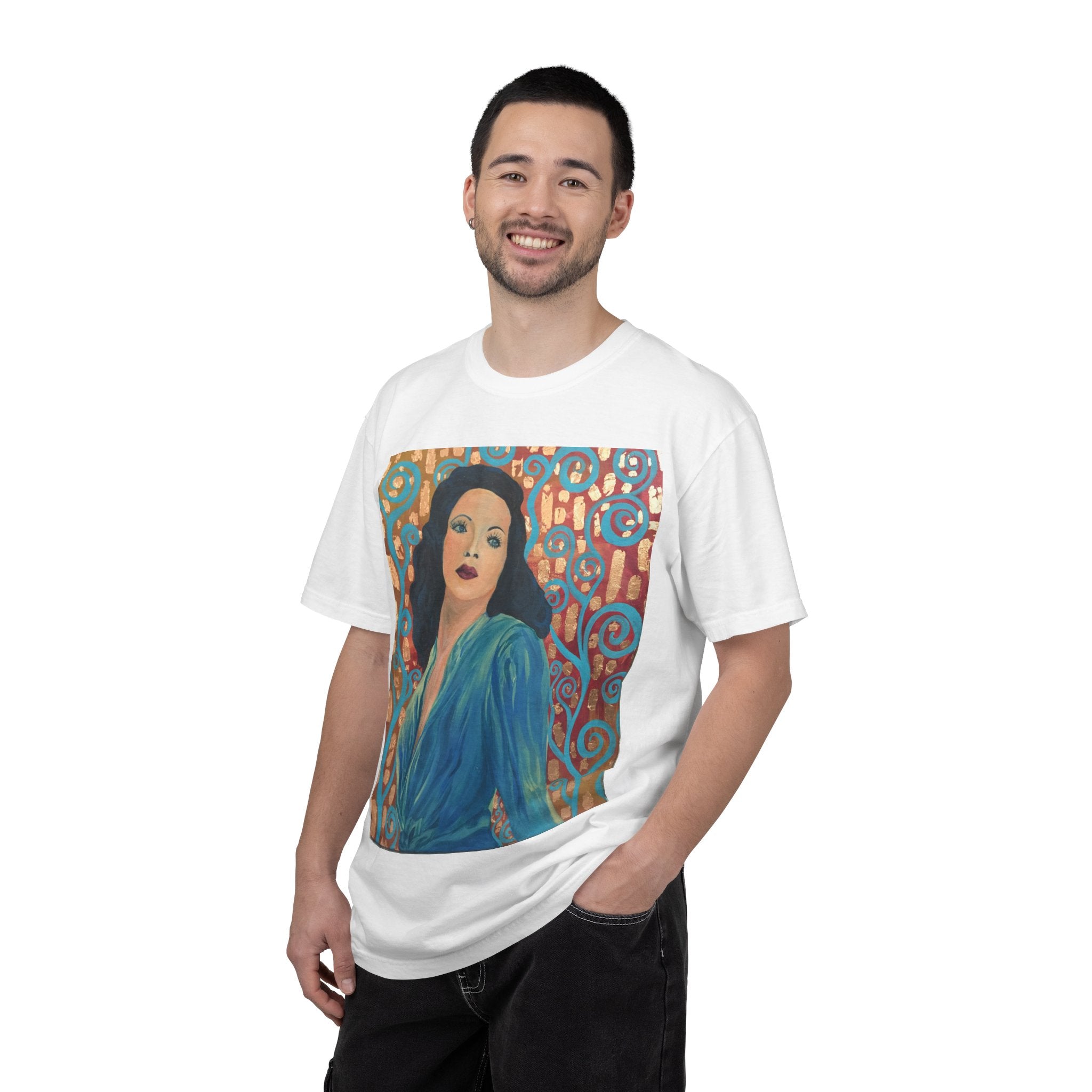 Gene Tierney Painted Portrait T-Shirt — Vintage Hollywood Art Tee