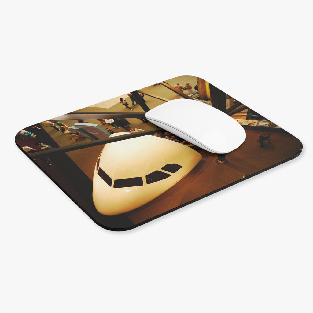 Air and Space - Aerial Museum Plane Nose Photo Mouse Pad — Vintage Travel Aviation Desk Mat