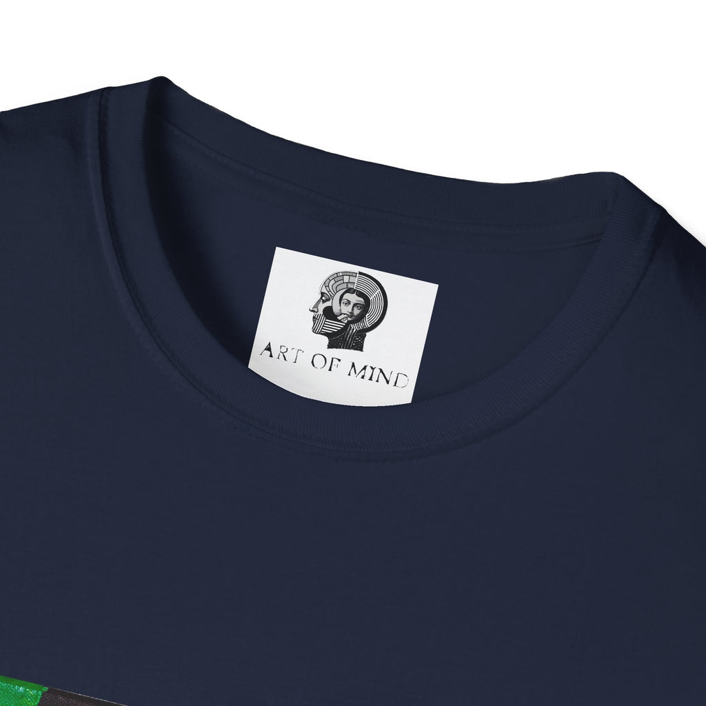 Bad Brains - Abstract Green Portrait T-Shirt — Surreal Layered Faces Art Tee