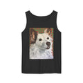 WhiteDog Portrait - Tank Top with Pop-Art Dog Portrait — Cute Pet Graphic Tank