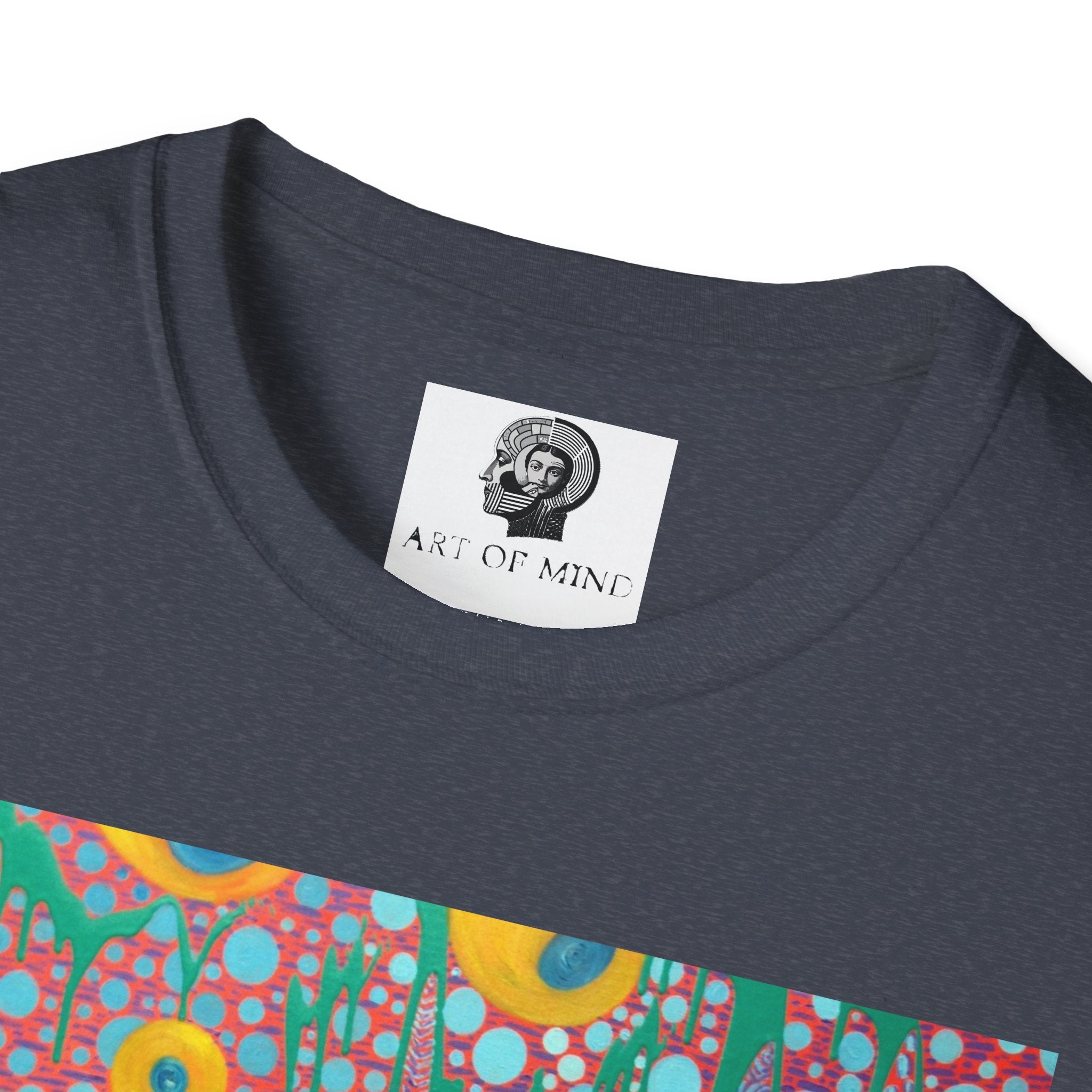 Circumpunct - Floral Sunburst Art T-Shirt — Colorful Abstract Flower Garden Tee