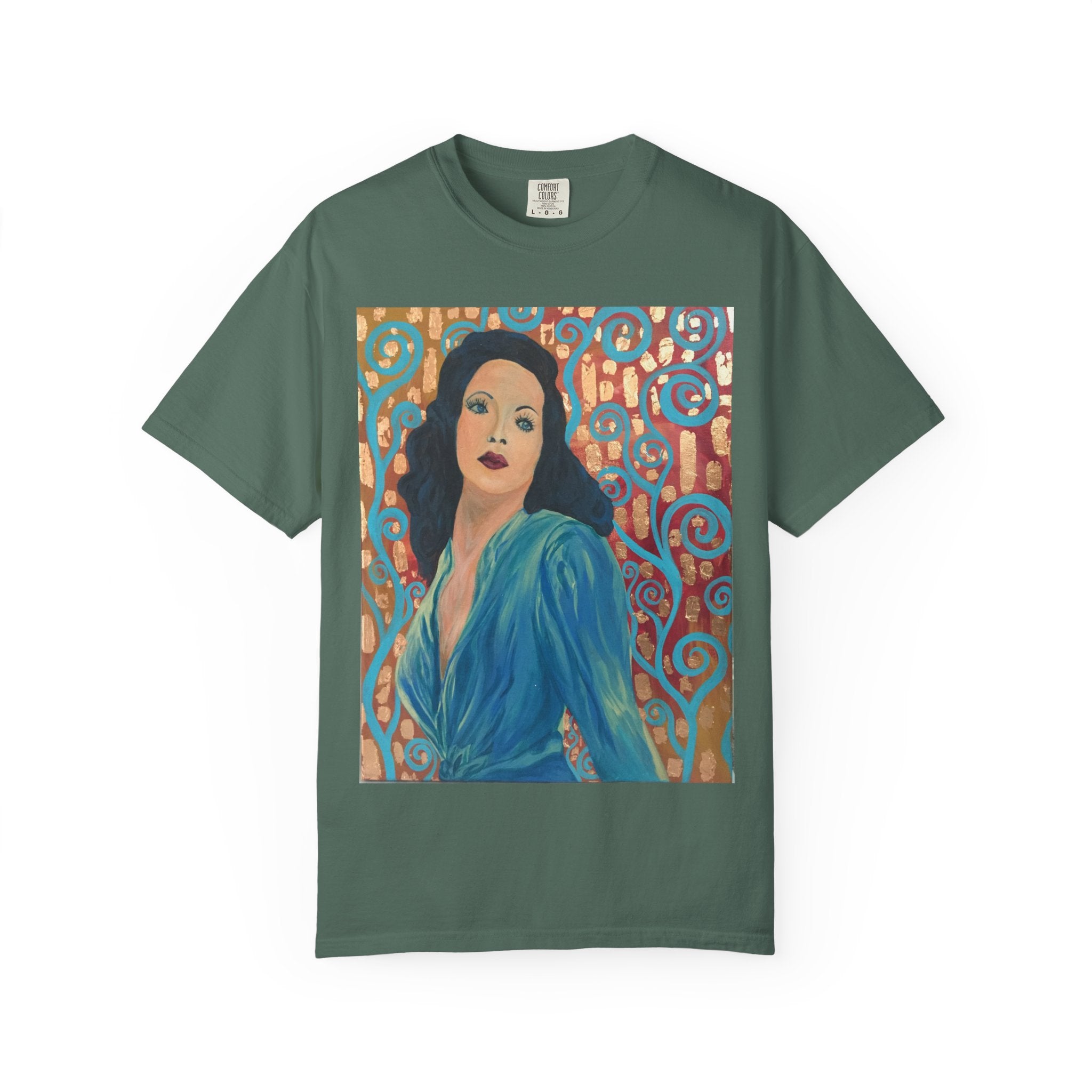 Gene Tierney Painted Portrait T-Shirt — Vintage Hollywood Art Tee