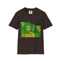 Bad Brains - Abstract Green Portrait T-Shirt — Surreal Layered Faces Art Tee