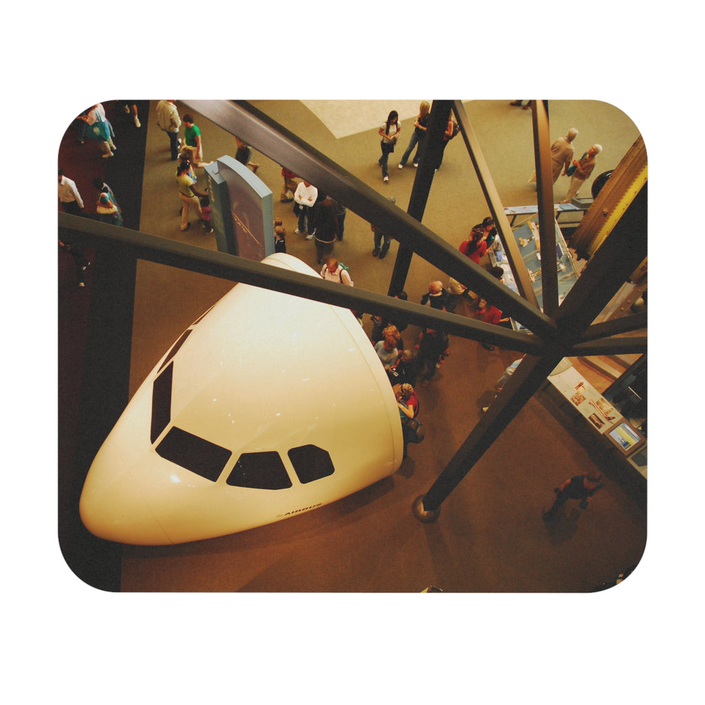 Air and Space - Aerial Museum Plane Nose Photo Mouse Pad — Vintage Travel Aviation Desk Mat