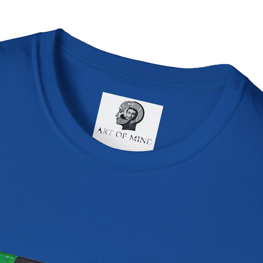 Bad Brains - Abstract Green Portrait T-Shirt — Surreal Layered Faces Art Tee