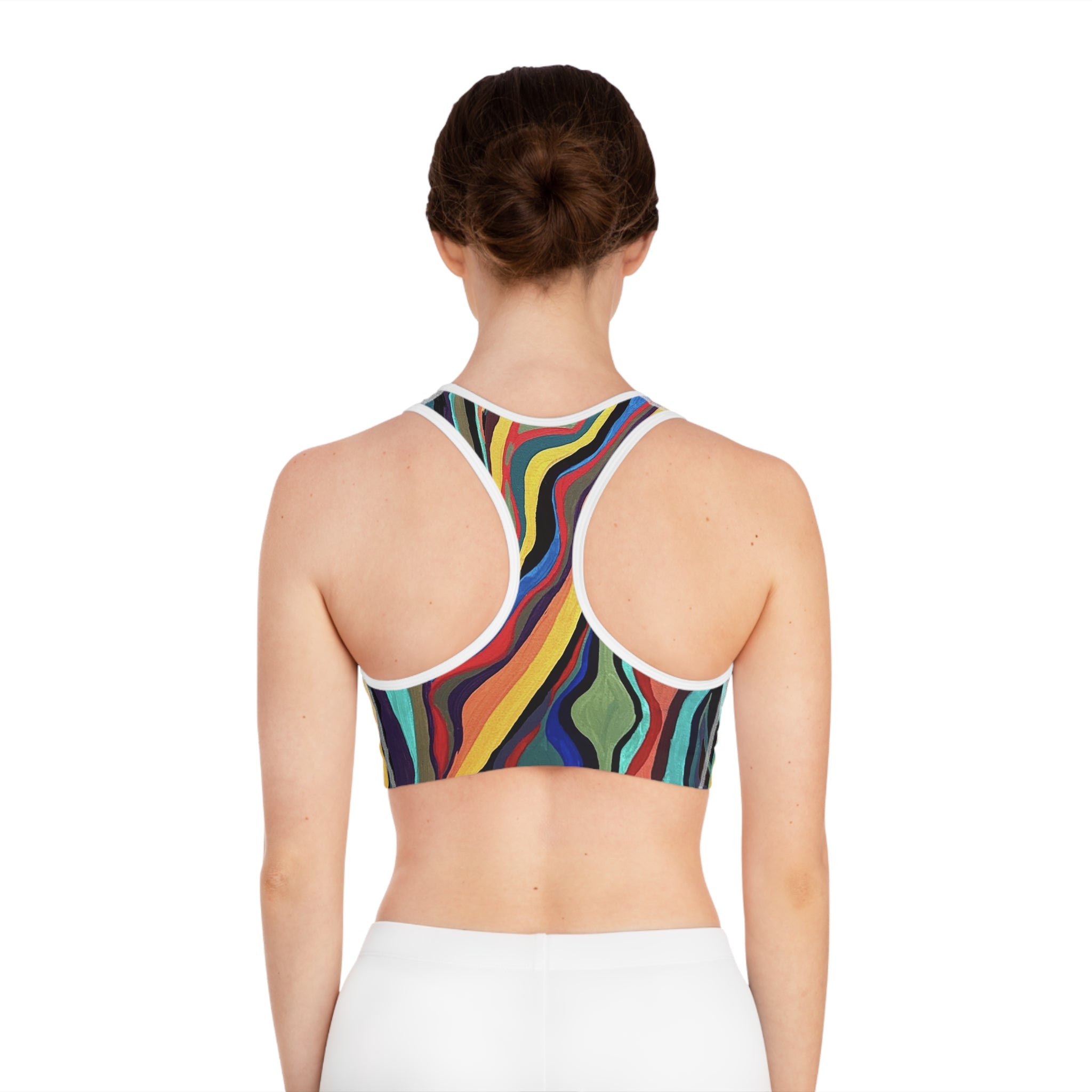 Lines: Sports Bra (AOP)