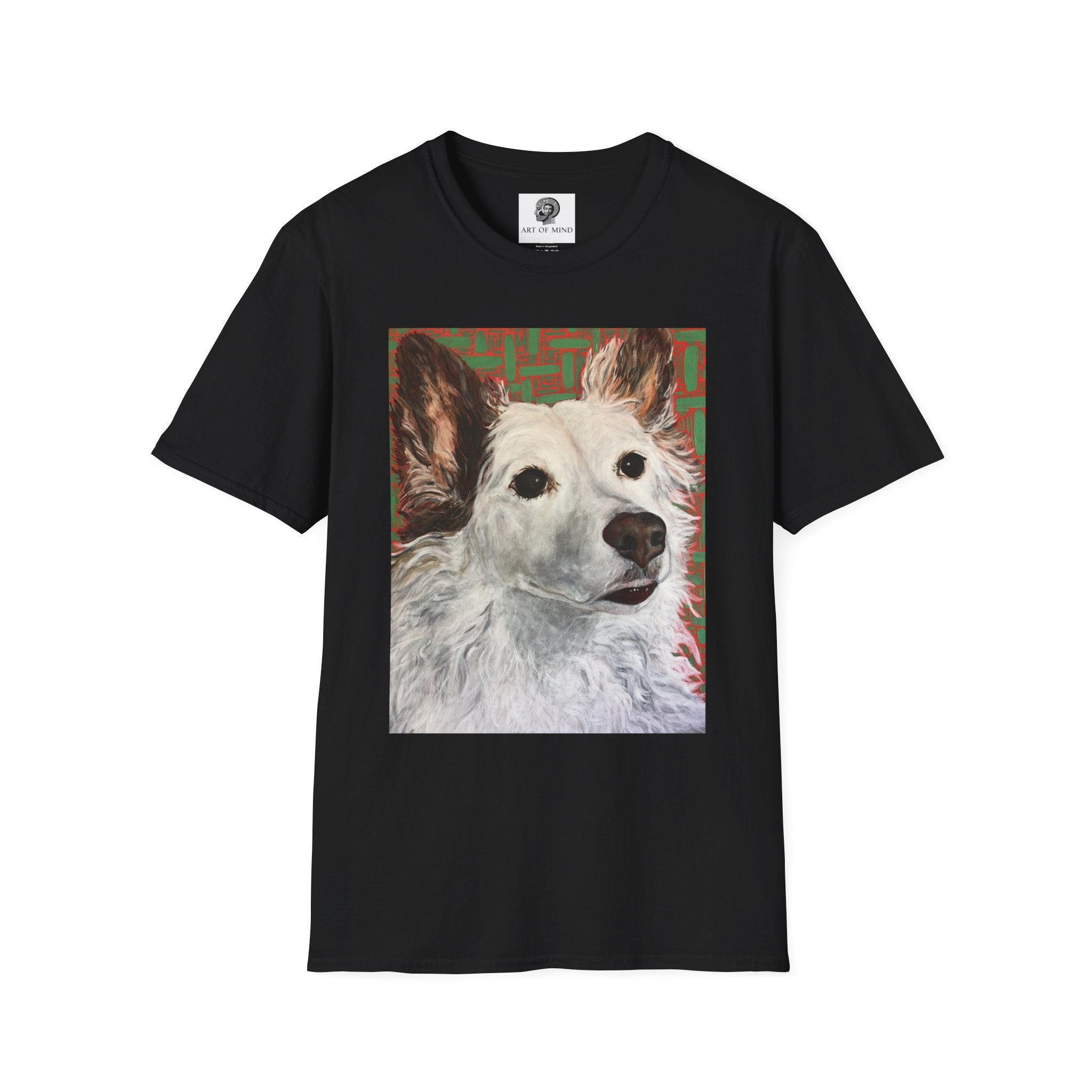 White Dog Portrait - T-Shirt