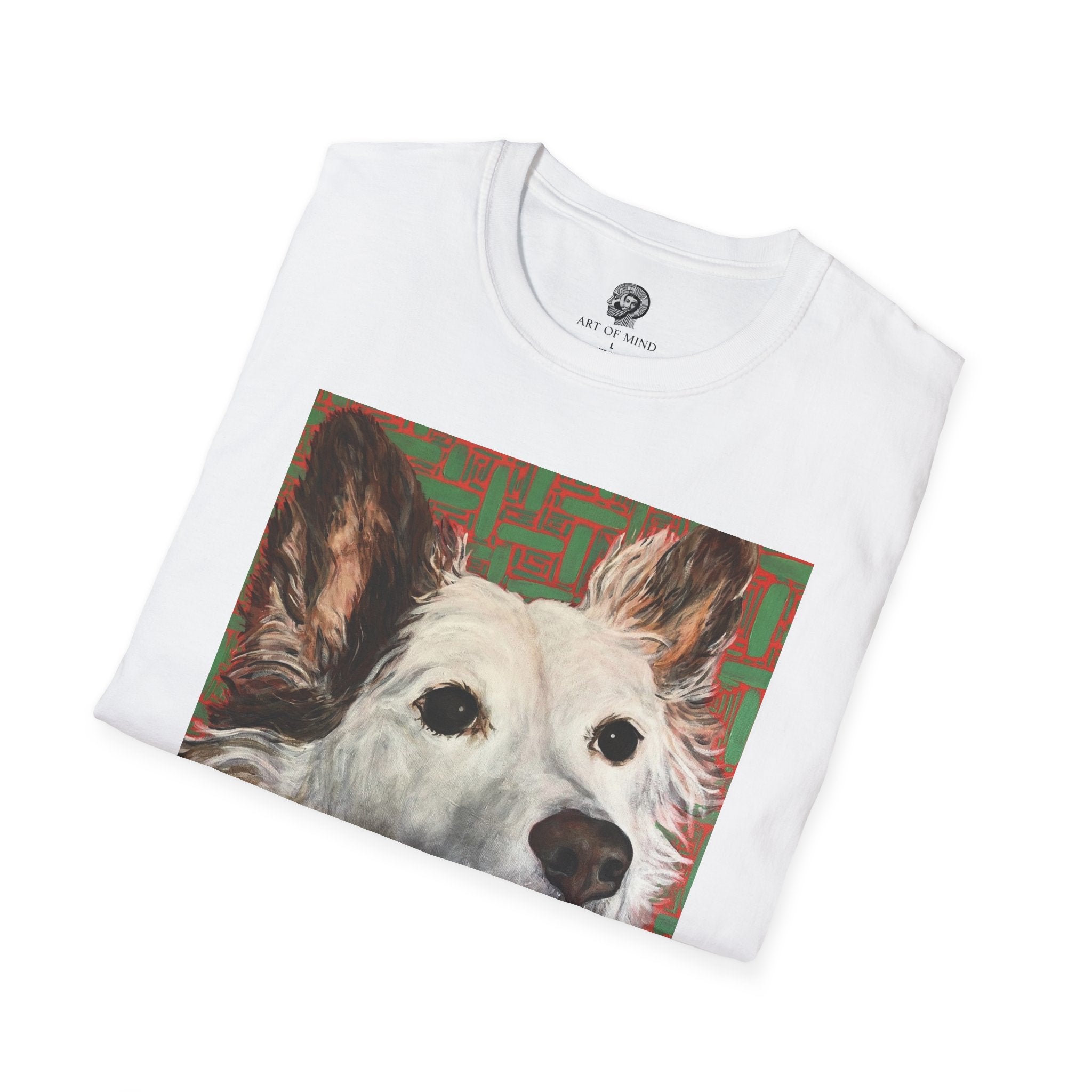 White Dog Portrait - T-Shirt