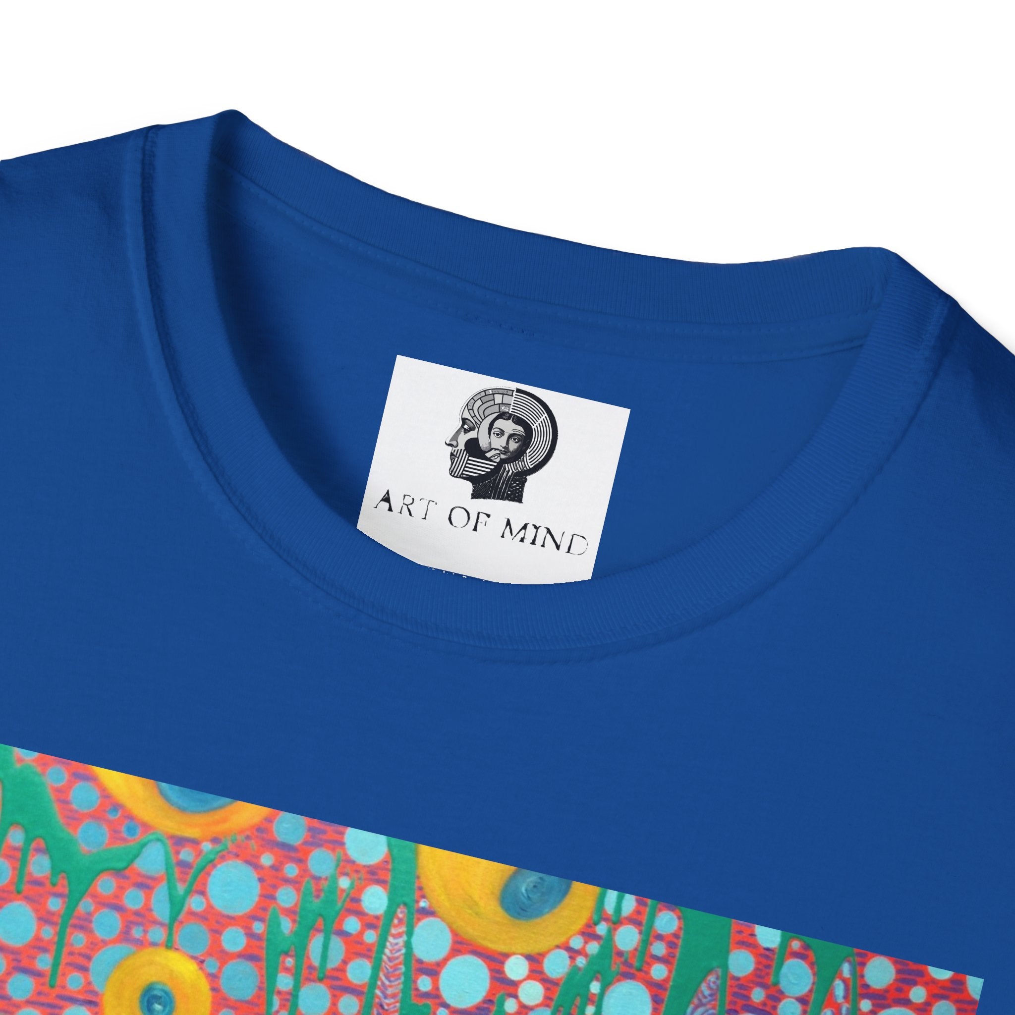 Circumpunct - Floral Sunburst Art T-Shirt — Colorful Abstract Flower Garden Tee