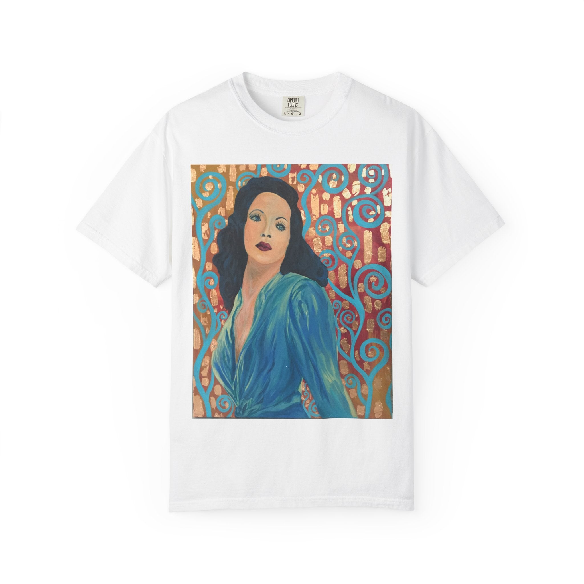 Gene Tierney Painted Portrait T-Shirt — Vintage Hollywood Art Tee
