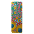 Circumpunct - Abstract Sunflower Rubber Yoga Mat — Bright Floral Art Yoga Mat