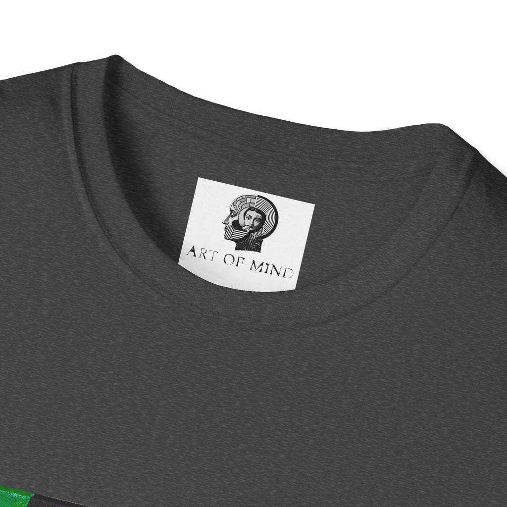 Bad Brains - Abstract Green Portrait T-Shirt — Surreal Layered Faces Art Tee