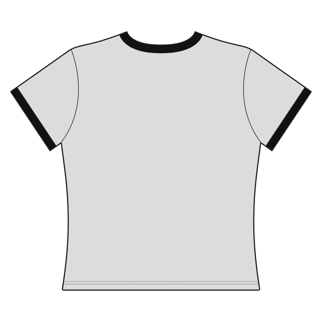 Gene Tierney - Vintage Portrait Ringer Tee — Artistic Woman Illustration