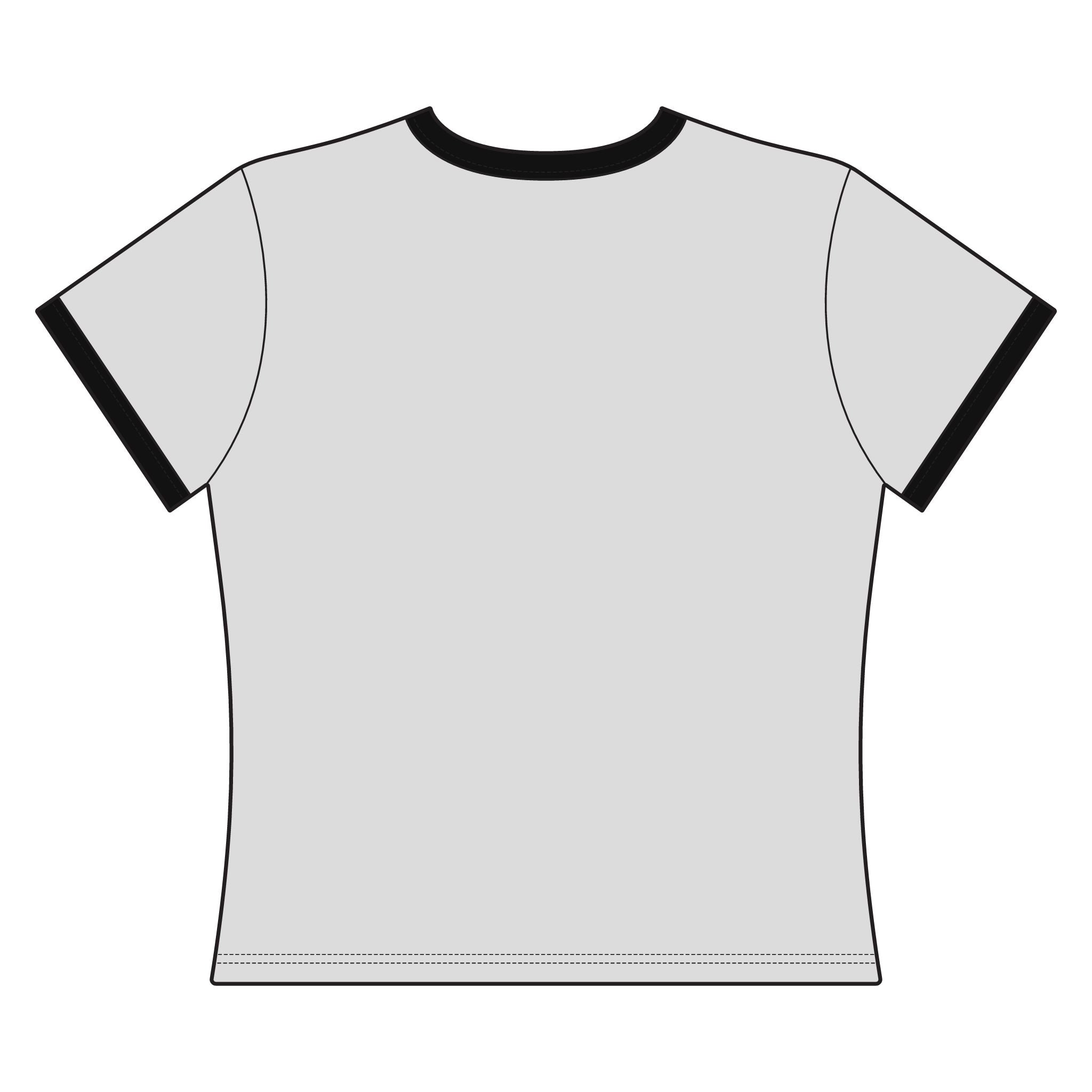 Gene Tierney - Vintage Portrait Ringer Tee — Artistic Woman Illustration