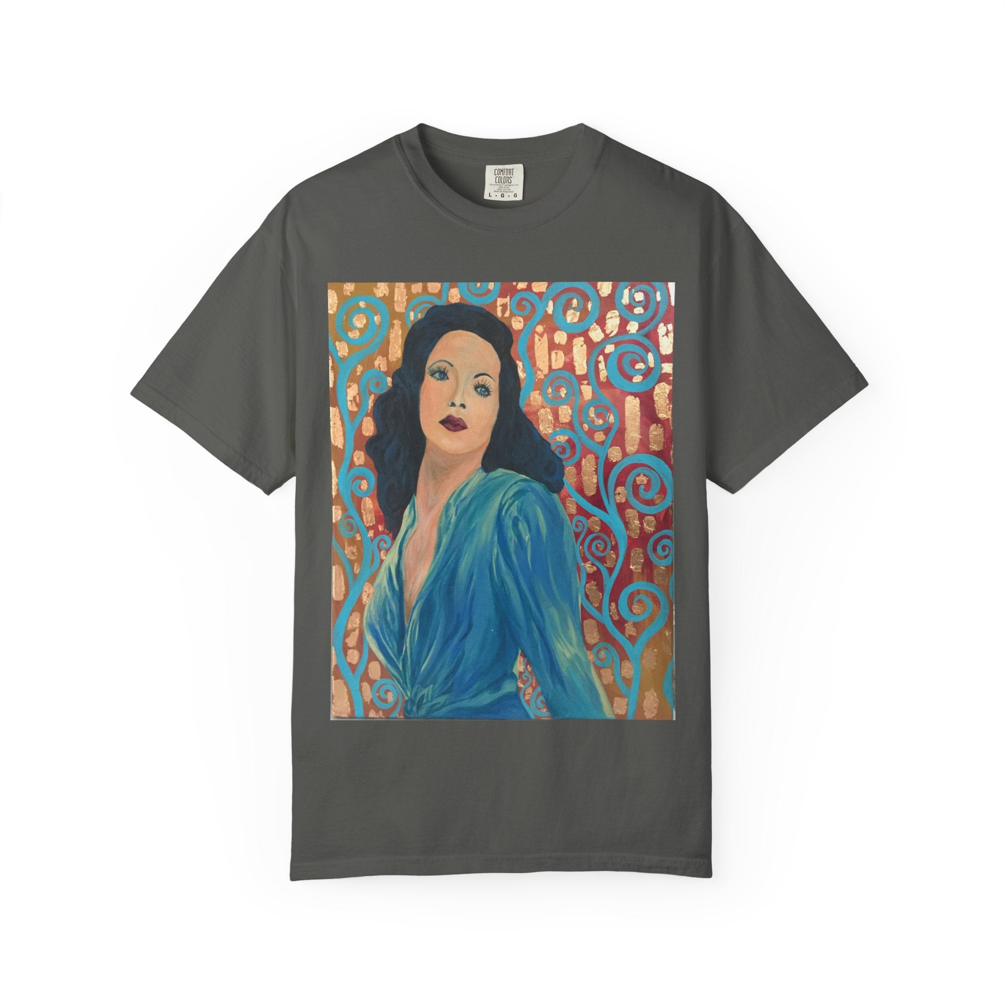 Gene Tierney Painted Portrait T-Shirt — Vintage Hollywood Art Tee