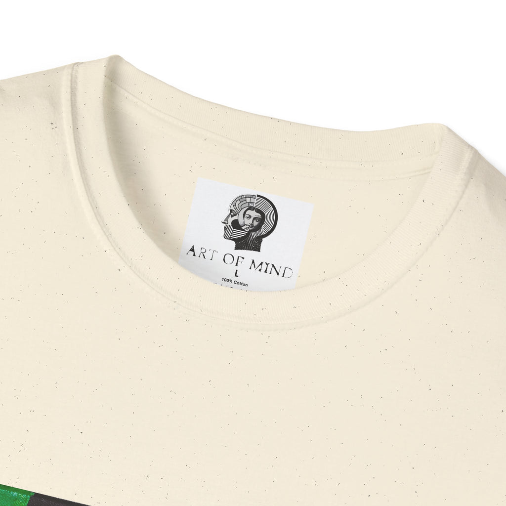 Bad Brains - Abstract Green Portrait T-Shirt — Surreal Layered Faces Art Tee