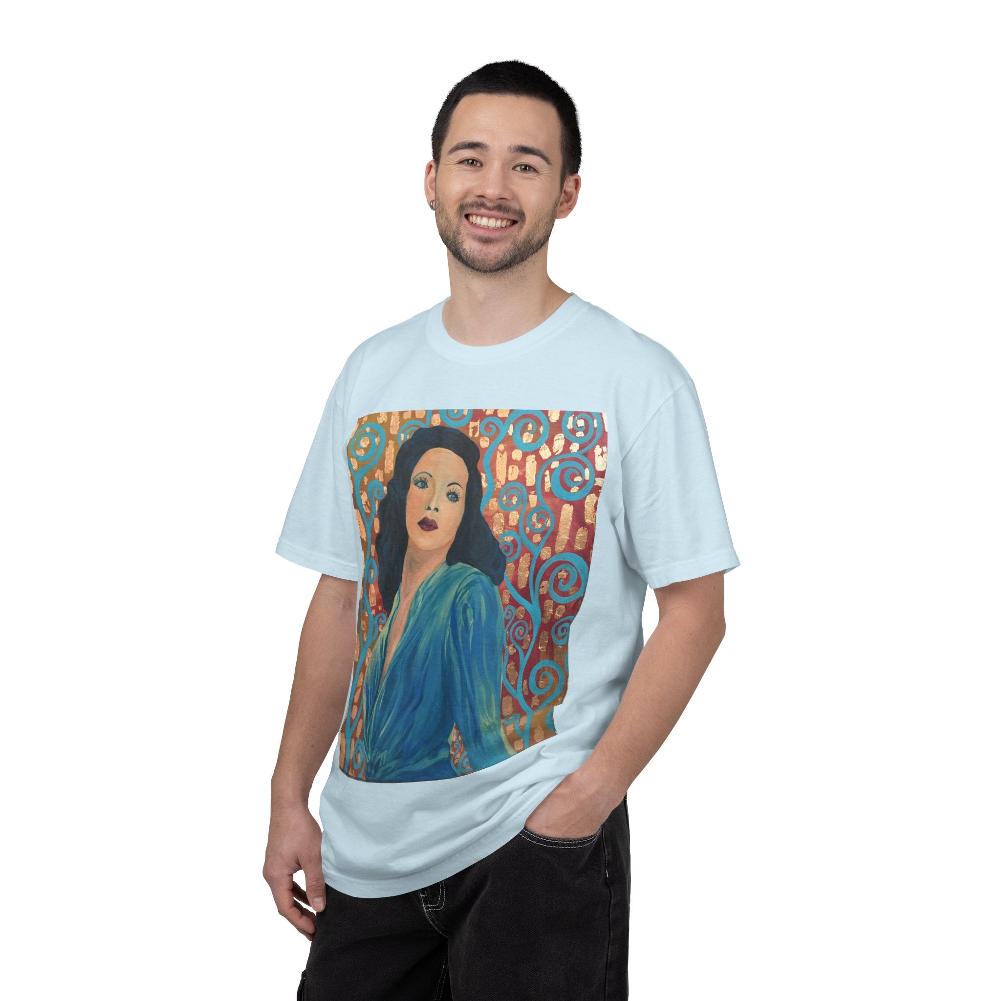 Gene Tierney Painted Portrait T-Shirt — Vintage Hollywood Art Tee