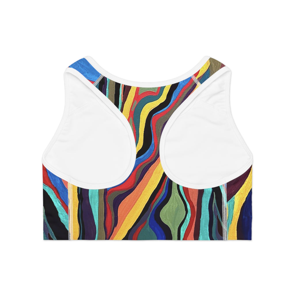 Lines: Sports Bra (AOP)