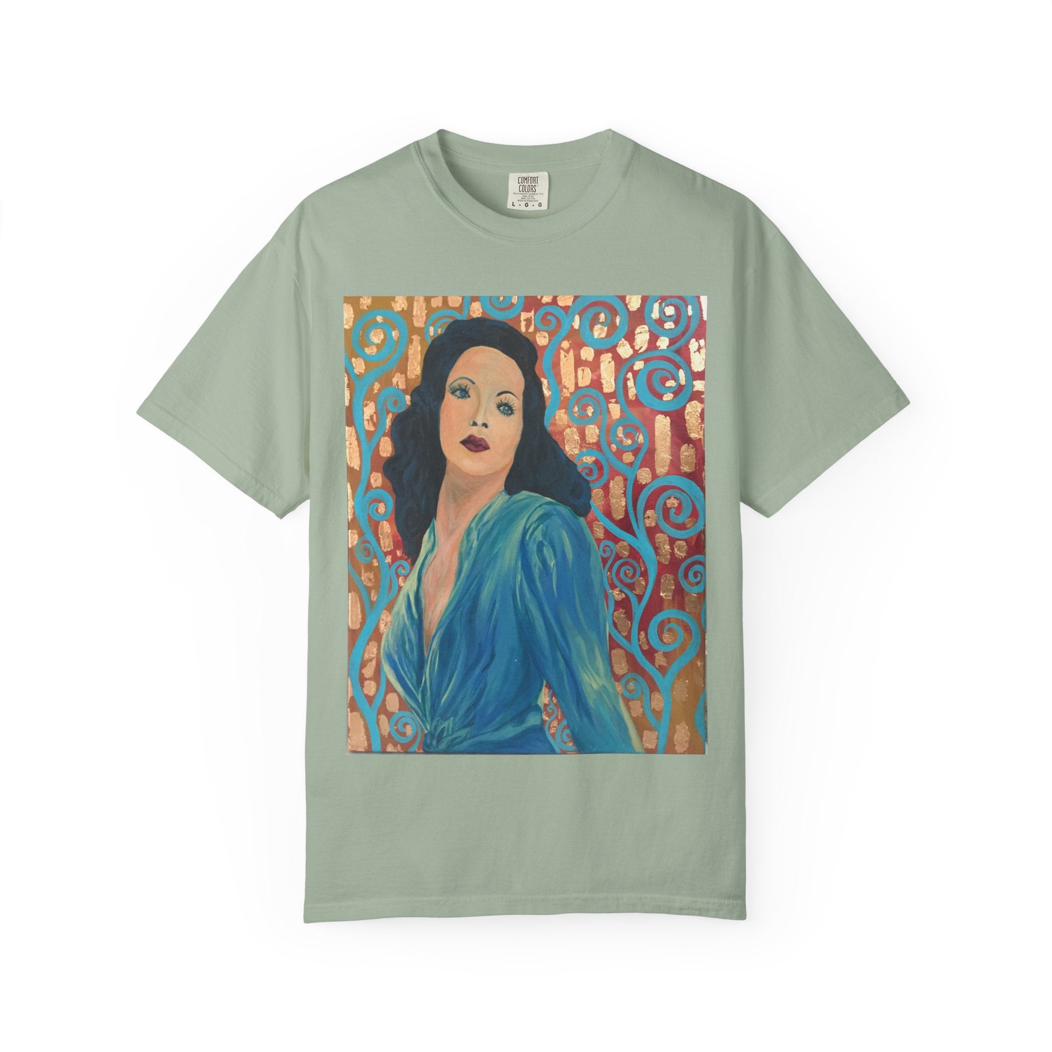 Gene Tierney Painted Portrait T-Shirt — Vintage Hollywood Art Tee