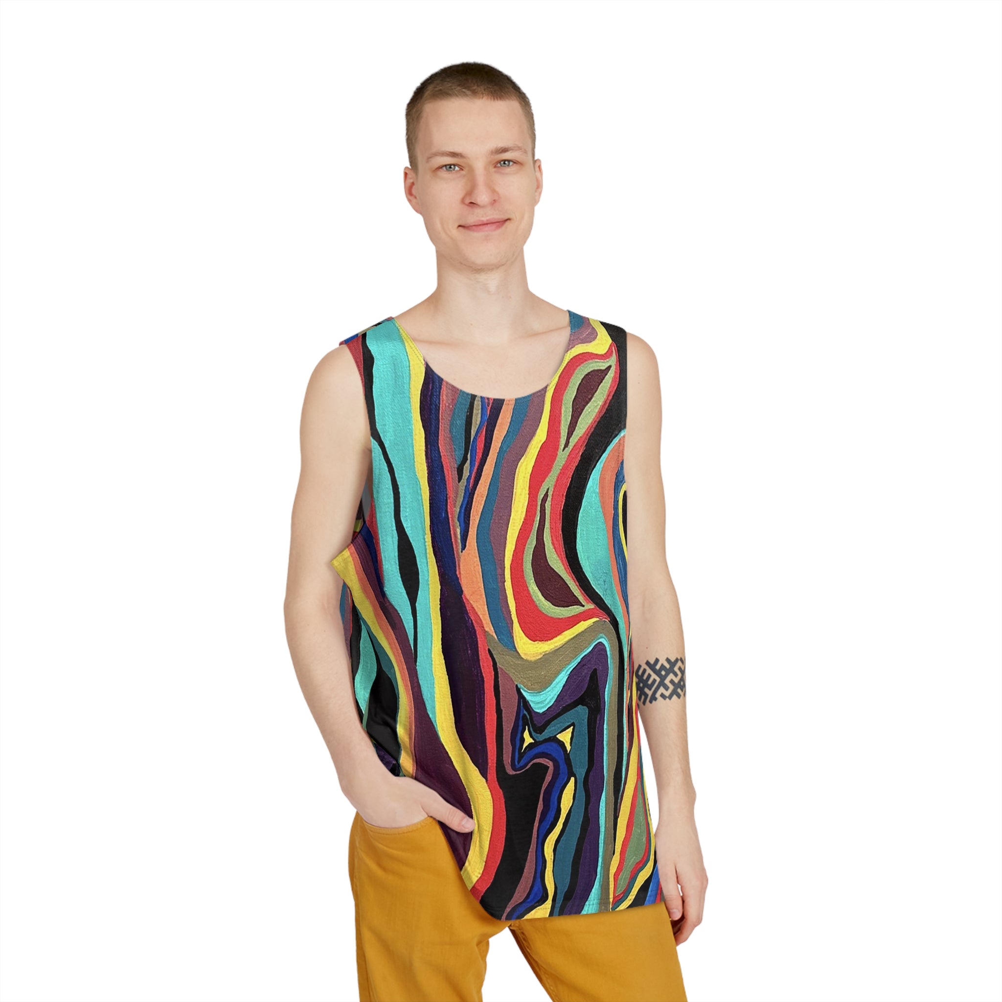 Lines: Men's Tank (AOP)