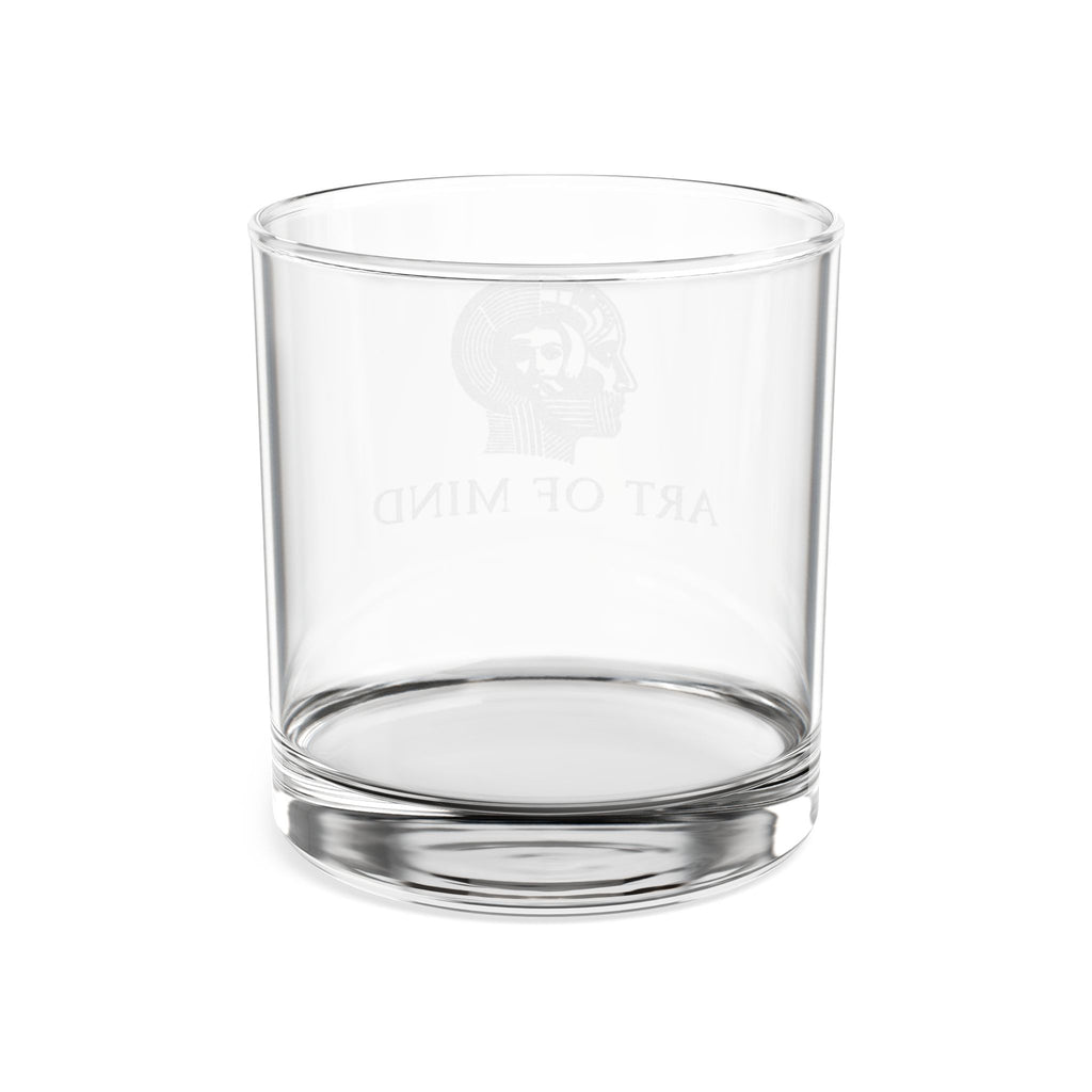 Art of Mind - Engraved Whiskey Glass 10.5oz — 'Art of Mind' Skull Design