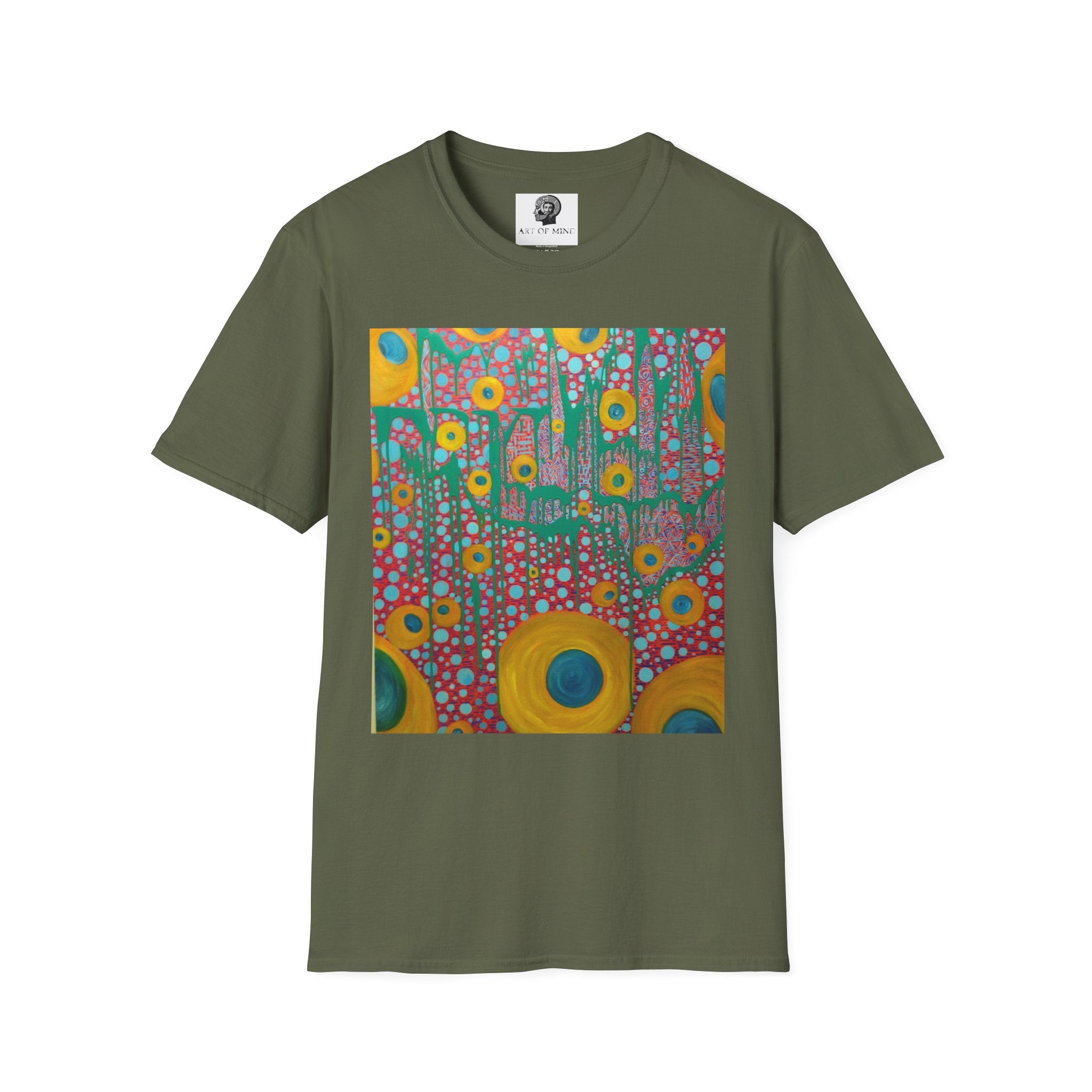 Circumpunct - Floral Sunburst Art T-Shirt — Colorful Abstract Flower Garden Tee