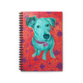 White Dog - Colorful Pop Art Dog Spiral Notebook – Ruled Journal for Pet Lovers