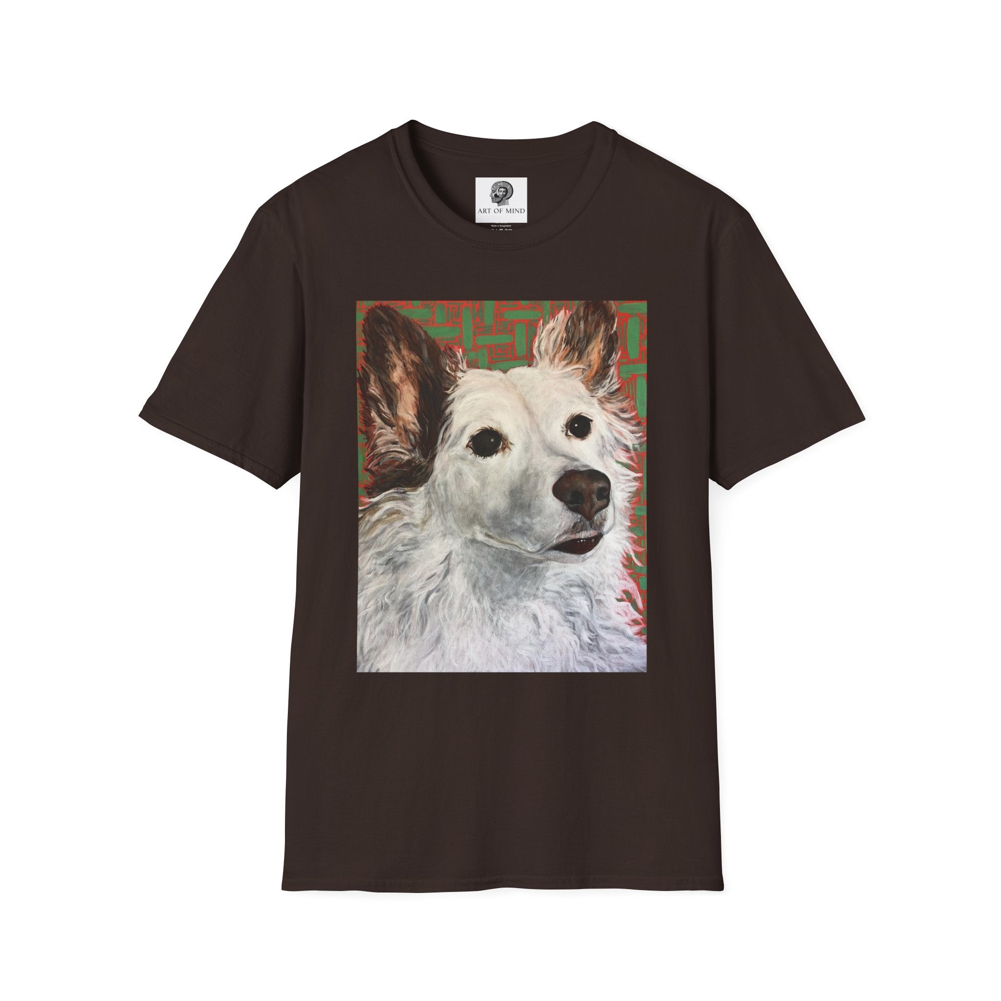 White Dog Portrait - T-Shirt