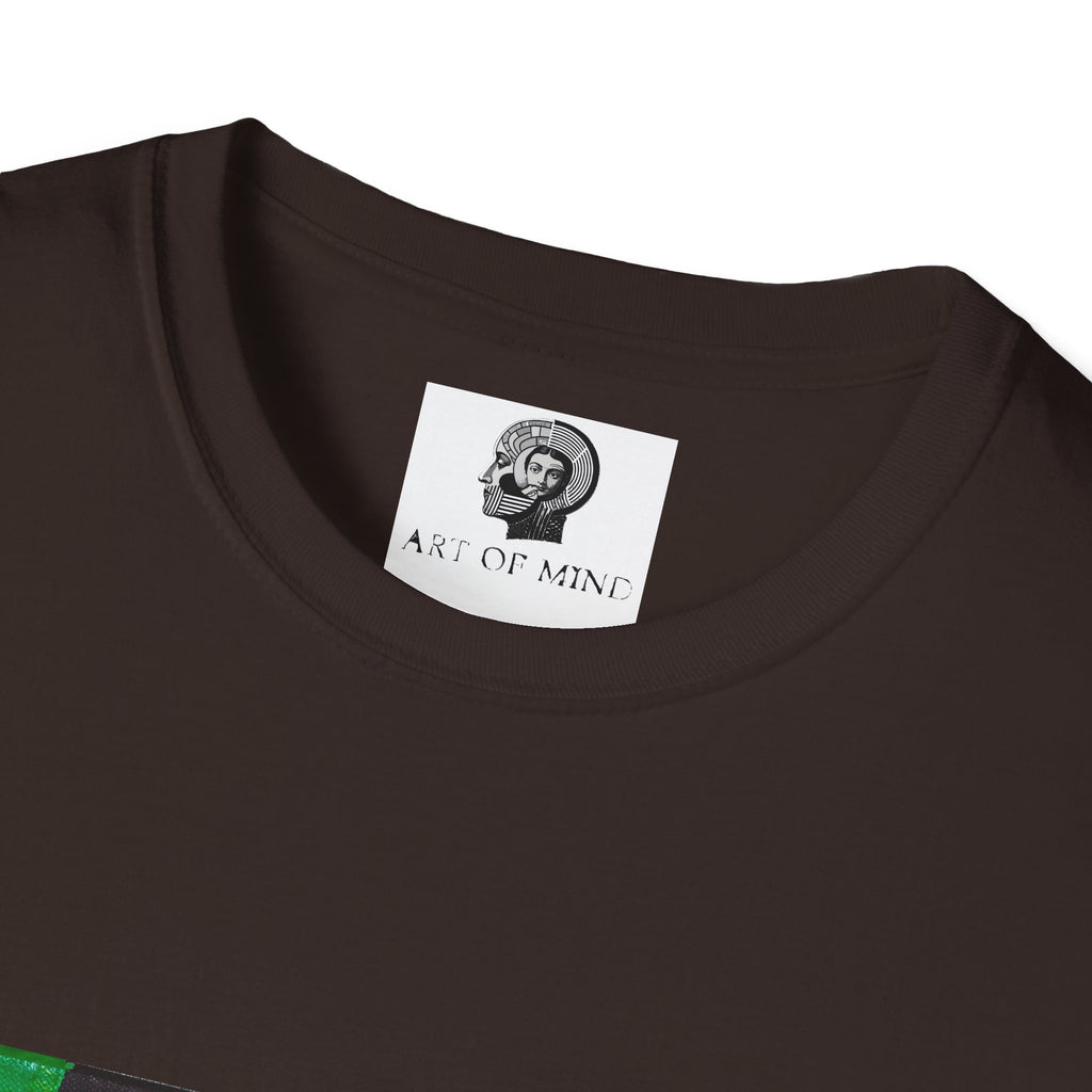 Bad Brains - Abstract Green Portrait T-Shirt — Surreal Layered Faces Art Tee