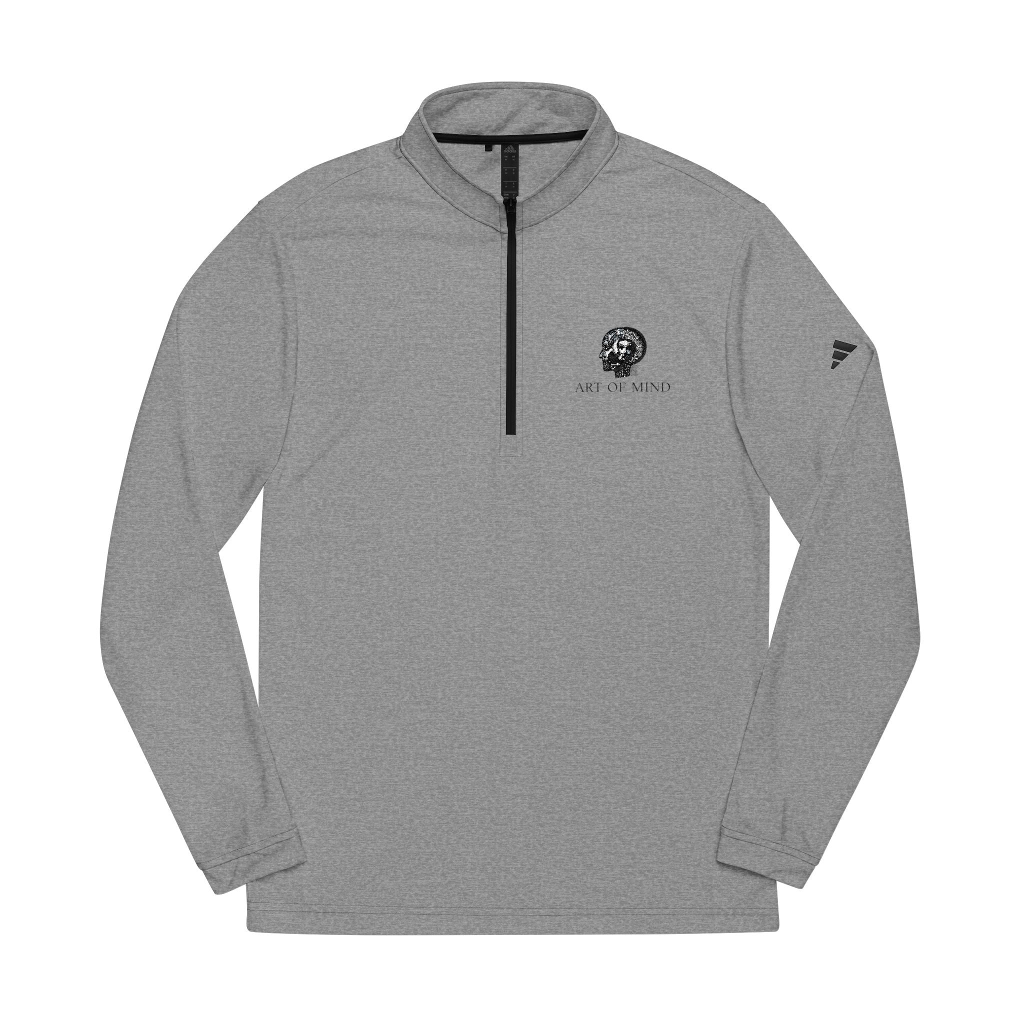 Art of Mind - Embroidered Lion Crest adidas Quarter-Zip Pullover — Adult Lightweight Performance Top