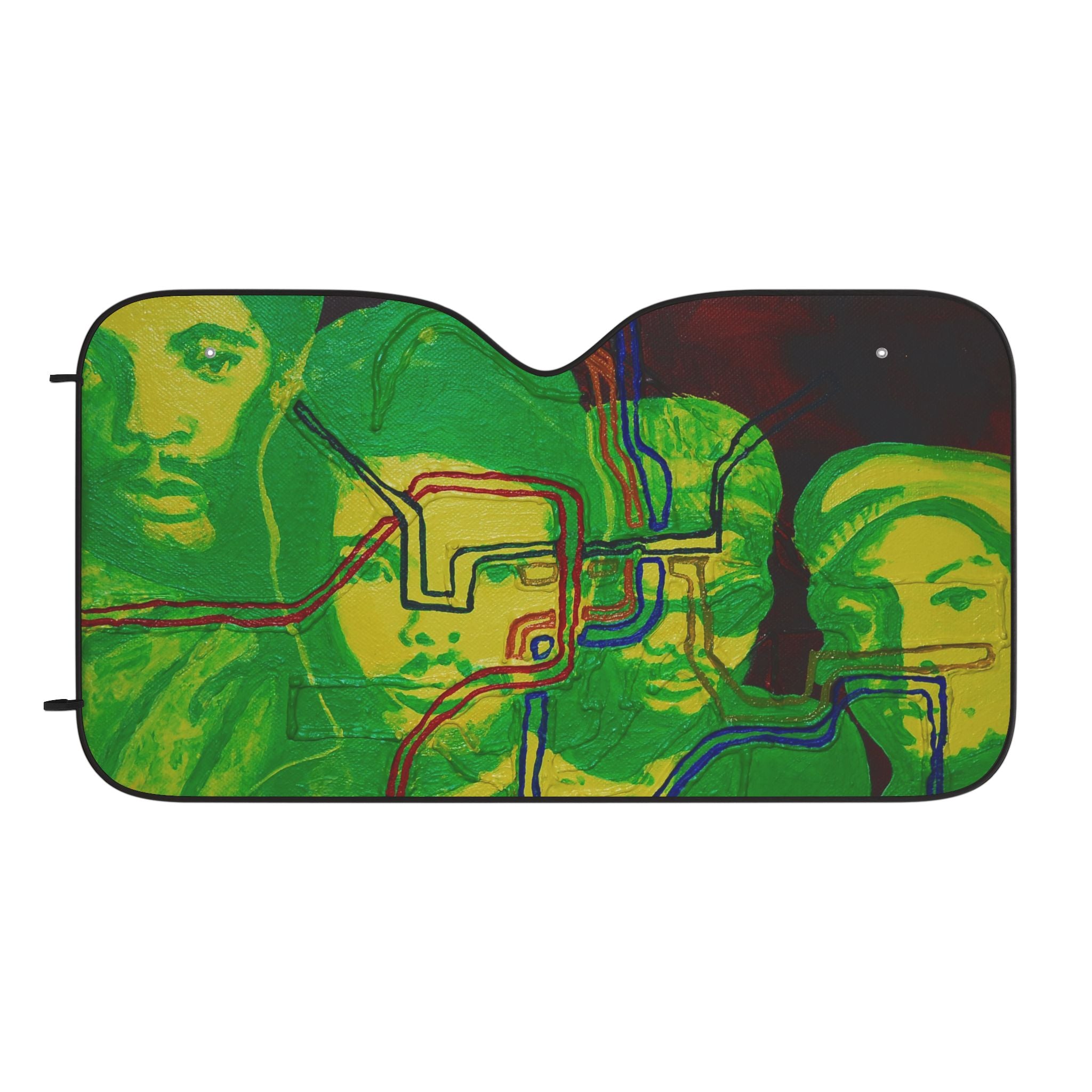 Bad Brains D.C. Metro Map Car Sun Shade — Punk Rock Windshield Cover