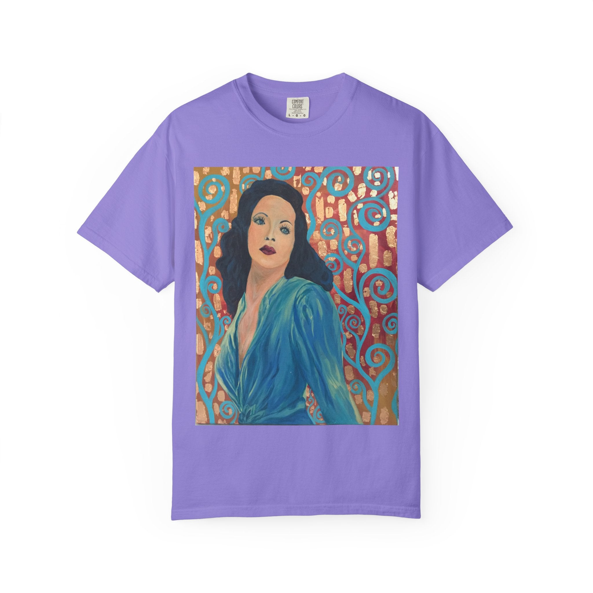 Gene Tierney Painted Portrait T-Shirt — Vintage Hollywood Art Tee