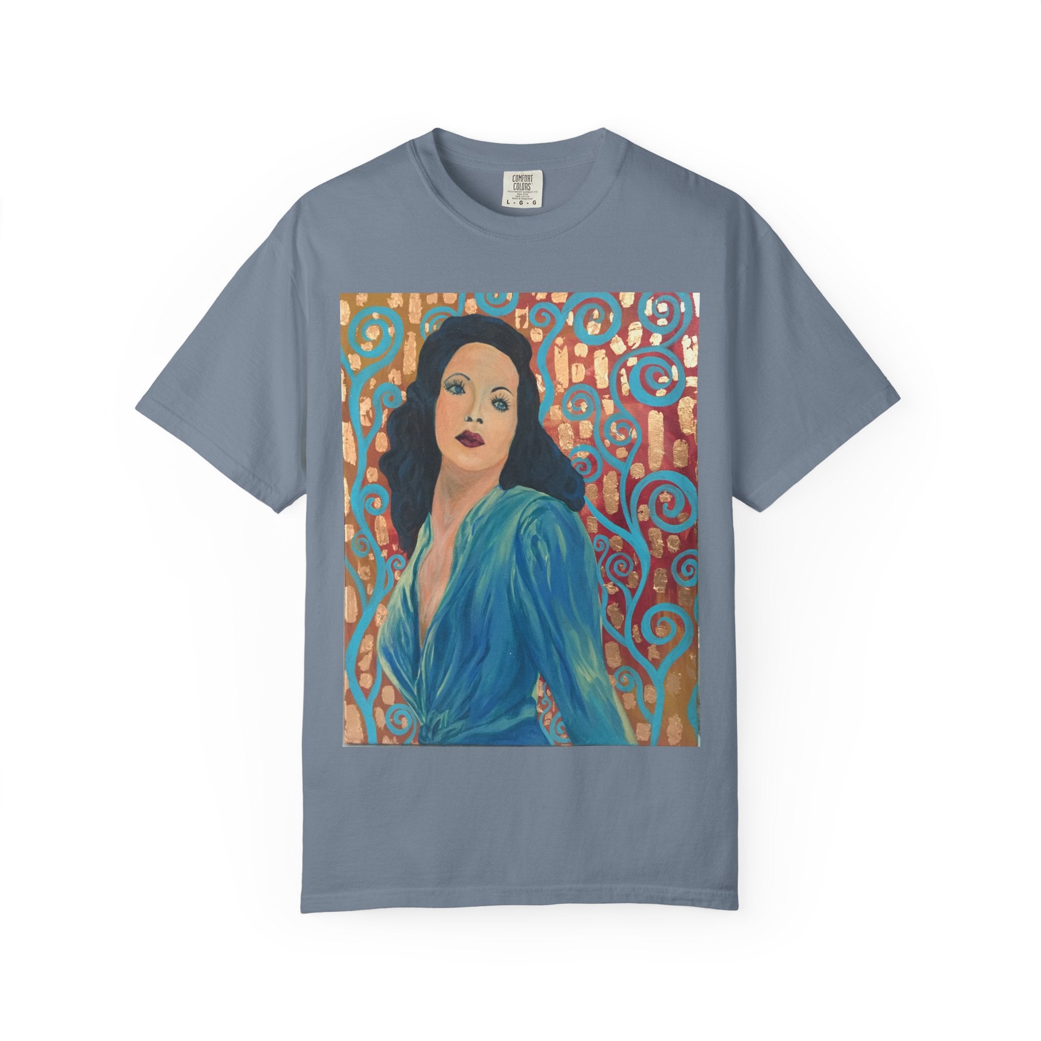 Gene Tierney Painted Portrait T-Shirt — Vintage Hollywood Art Tee