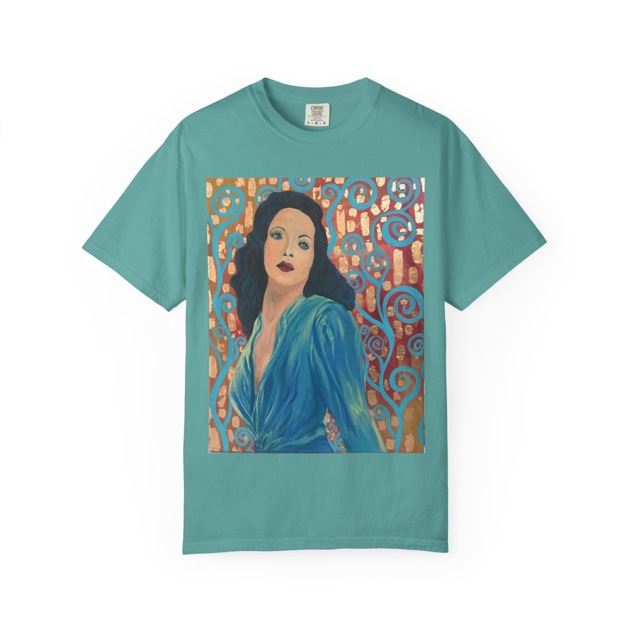 Gene Tierney Painted Portrait T-Shirt — Vintage Hollywood Art Tee