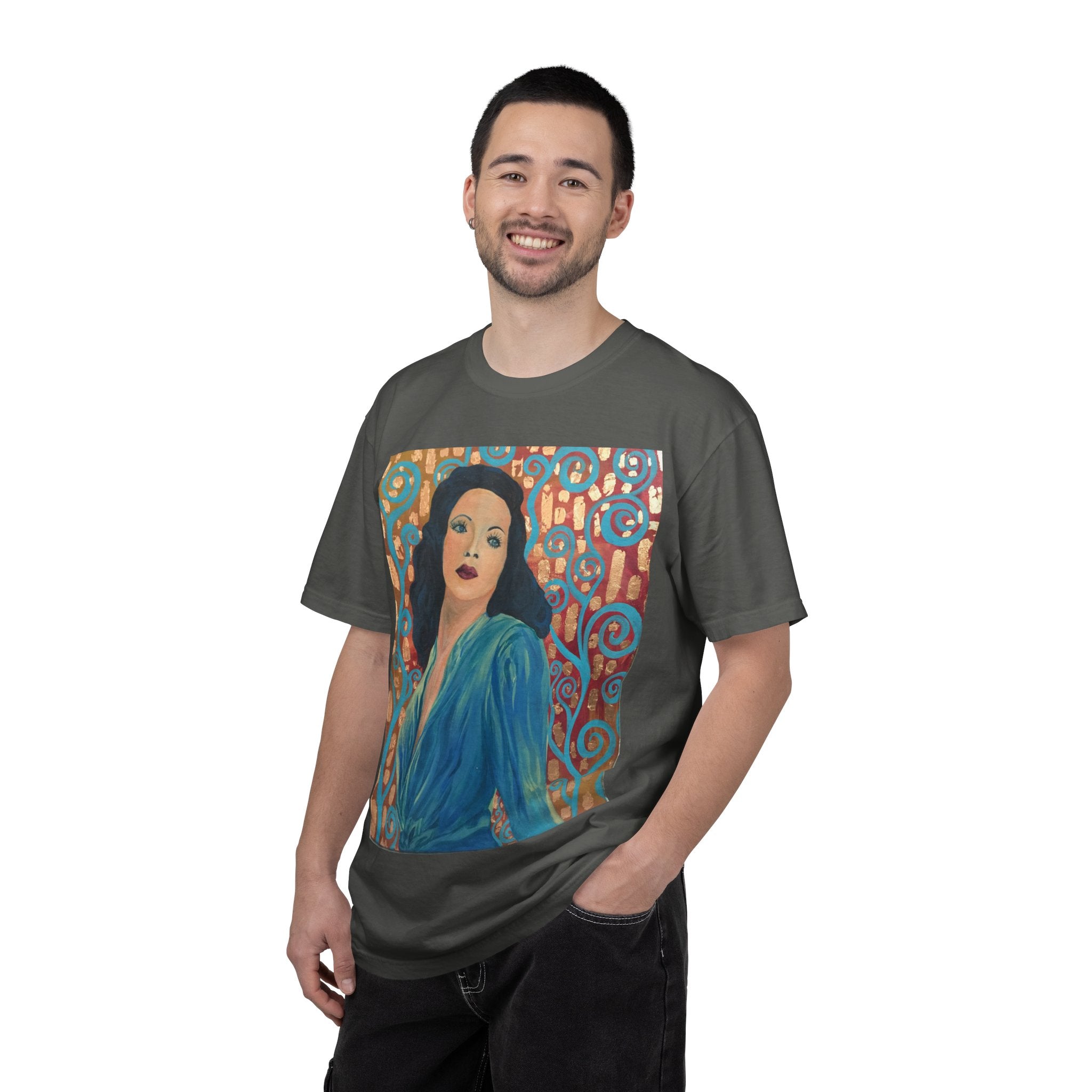 Gene Tierney Painted Portrait T-Shirt — Vintage Hollywood Art Tee