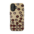 Penny Rug - Retro Dot Pattern Phone Case — Vintage Beige Circles Protective Cover