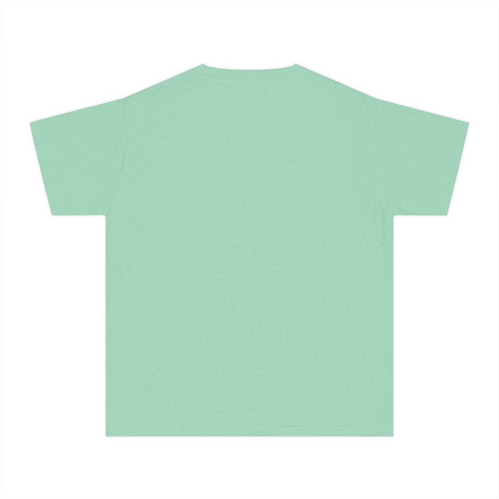 White Dog - Youth Tee — Colorful Pop-Art Puppy Graphic Kids T-Shirt