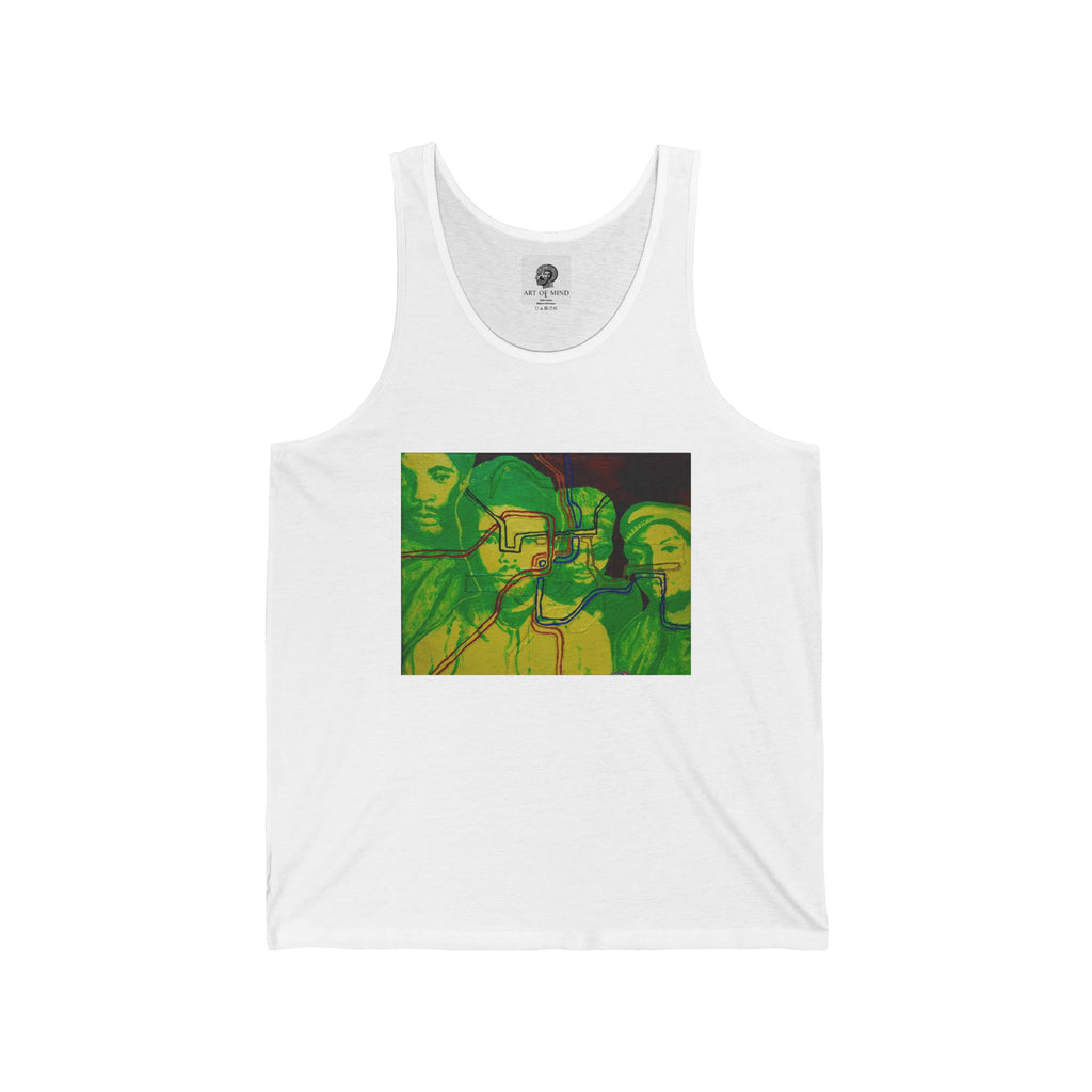 Bad Brains Portraits Tank Top — Artistic Multi-Figure Graphic Tee