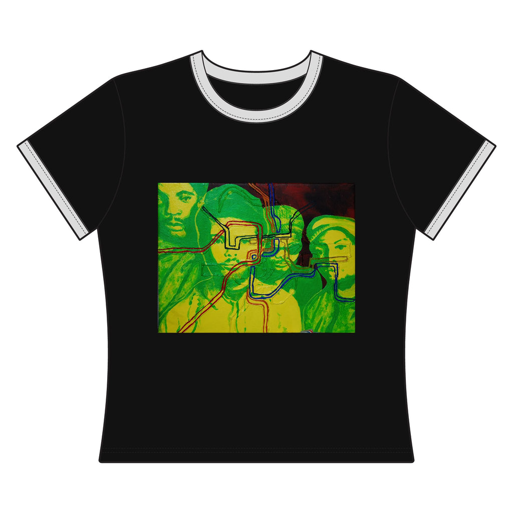 Bad Brains - Abstract Faces Graphic Ringer Tee