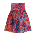 Abstract Flame Swirl Skater Skirt