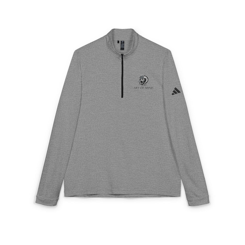 Art of Mind - Embroidered Lion Crest adidas Quarter-Zip Pullover — Adult Lightweight Performance Top